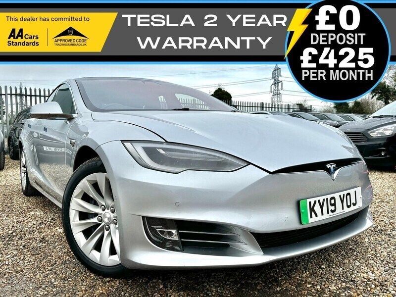 Silver Used 2019 Tesla Model S Long Range Sedan | £21,990 (Fair price) - Image 1/4