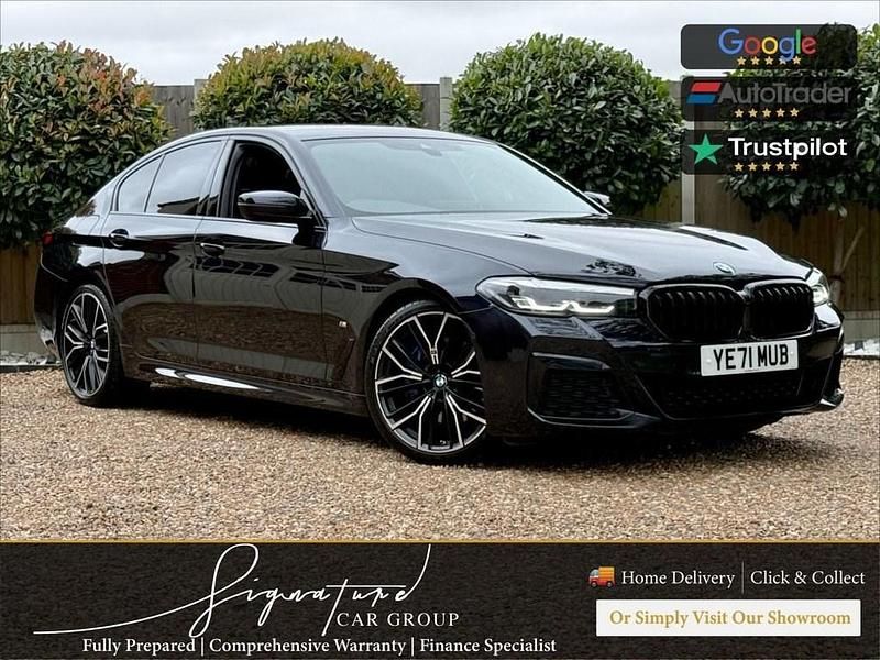 Black Used 2021 BMW 520 M Sport Sedan | £22,950 (Good price) - Image 1/4