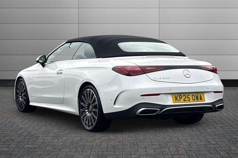 Used Mercedes CLE200 AMG Line Premium Plus 204 HP (150 kW) 2025 Opalite white bright Cabriolet