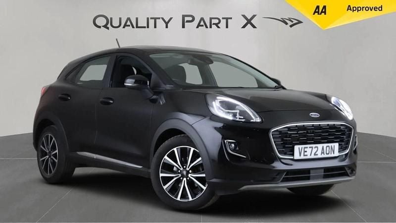 Black Used 2022 Ford Puma Titanium Hatchback | £13,173 (Super price) - Image 1/4