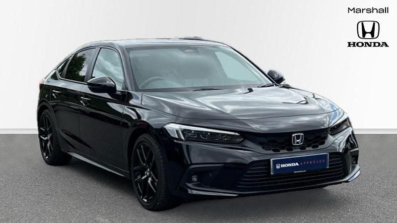 Premium paint crystal black Used 2025 Honda Civic Sport Hatchback | £30,782 (Good price) - Image 1/4