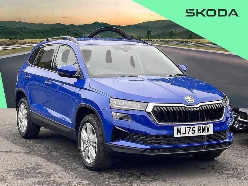 Blue New 2025 Skoda Karoq SE SUV | £28,480 (Super price) - Image 1/4