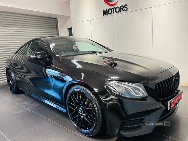 Used Mercedes E220 AMG line 2018 Black Coupe