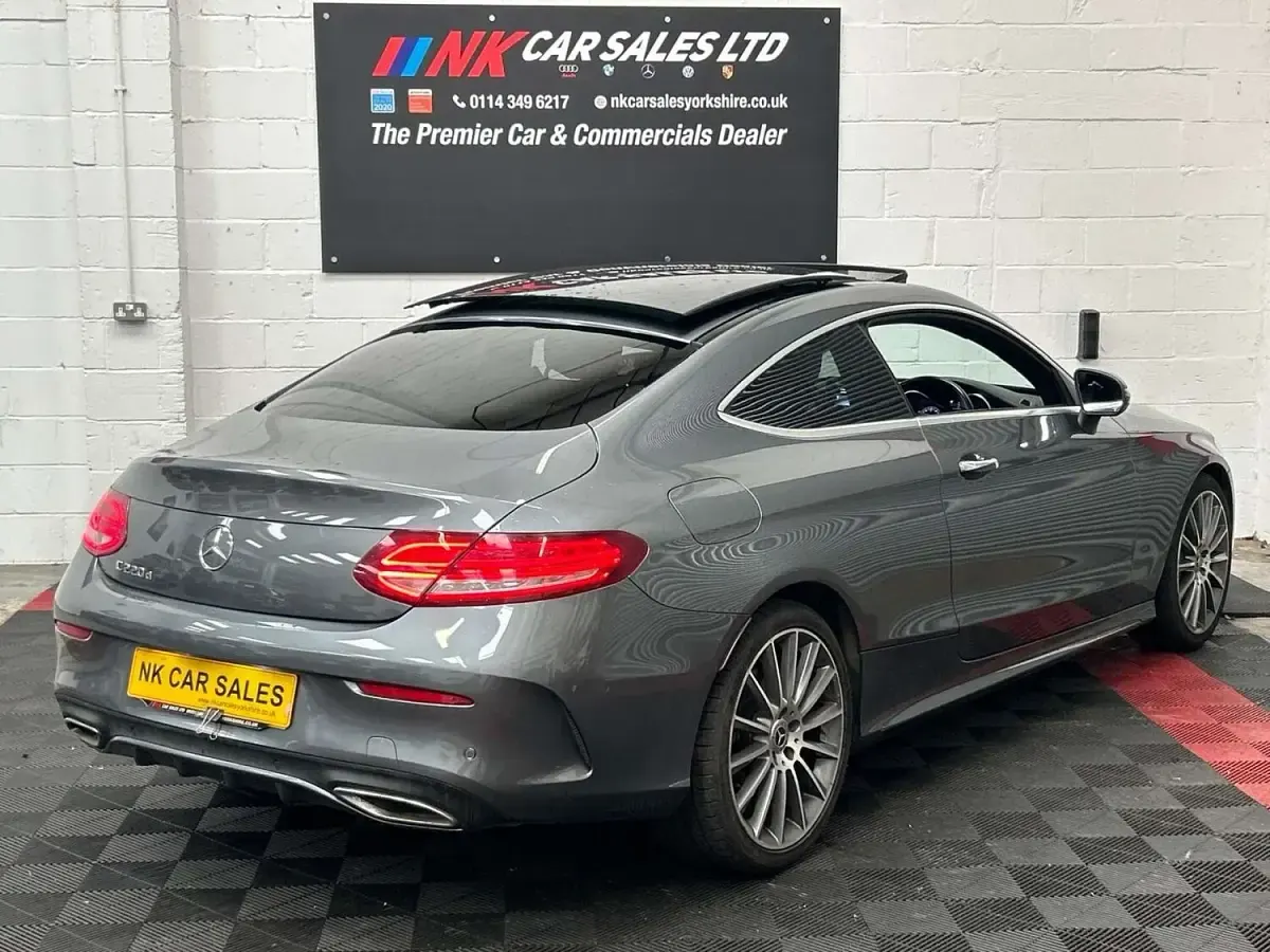 Used Mercedes C220 AMG Line Premium 170 HP (125 kW) 2018 Grey Coupe