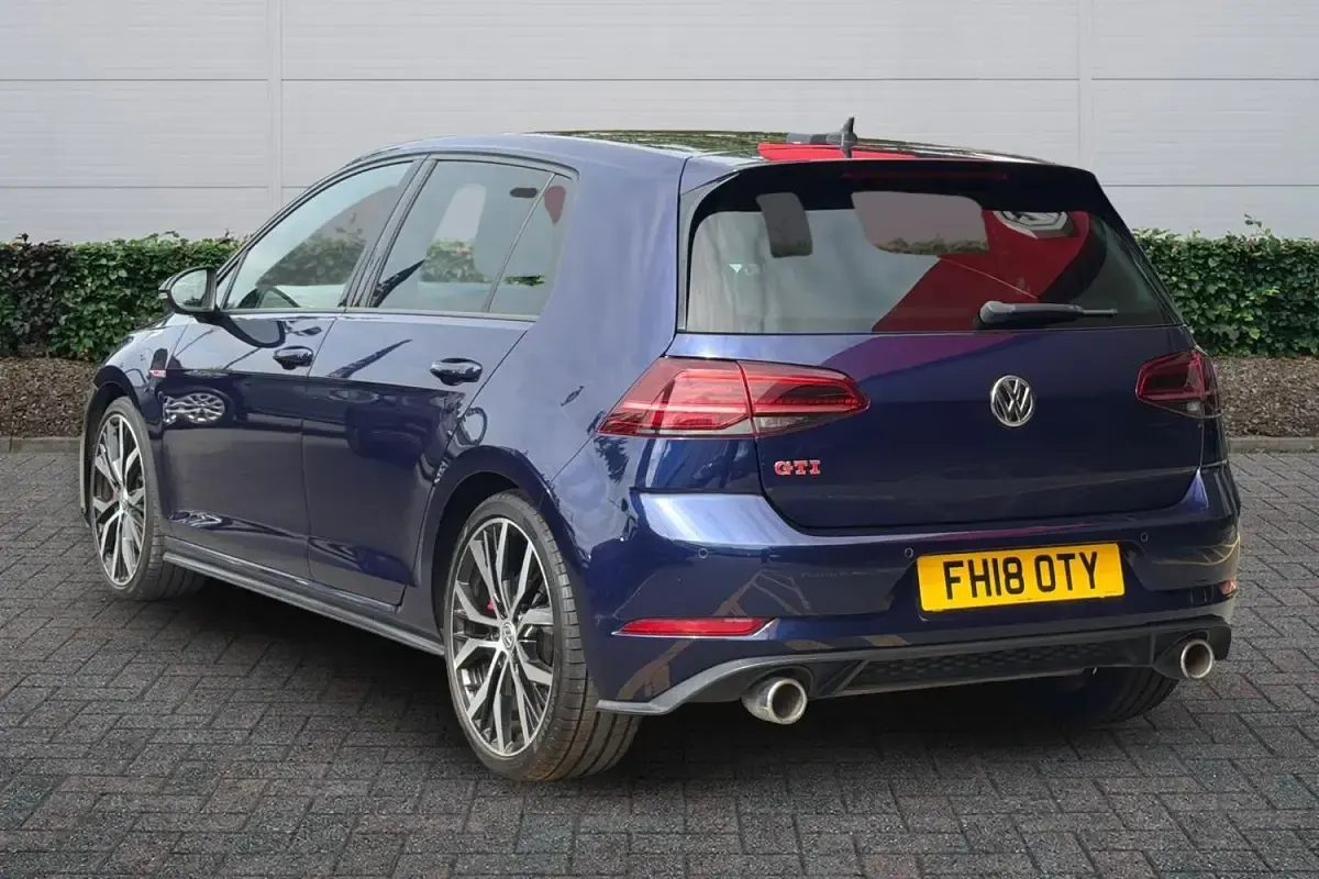 Used VW Golf VII GTI 2018 Blue Hatchback