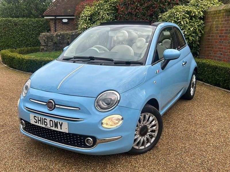 Used Fiat 500C Lounge 2016 Blue Cabriolet