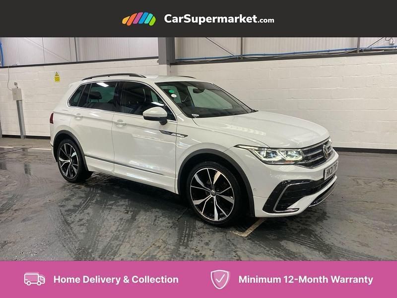 White Used 2021 VW Tiguan R-line SUV | £24,197 (Fair price) - Image 1/4