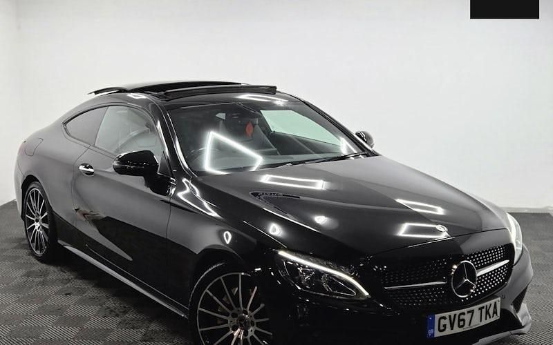 Used Mercedes C200 AMG Line Premium 184 HP (135 kW) 2018 Black Coupe