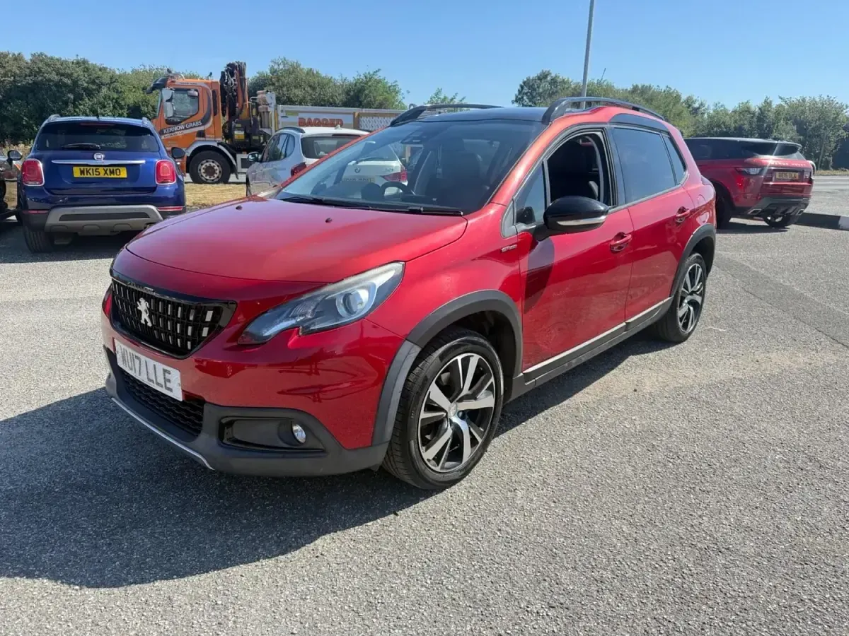 Used Peugeot 2008 GT-line 130 HP (95 kW) 2017 Red SUV