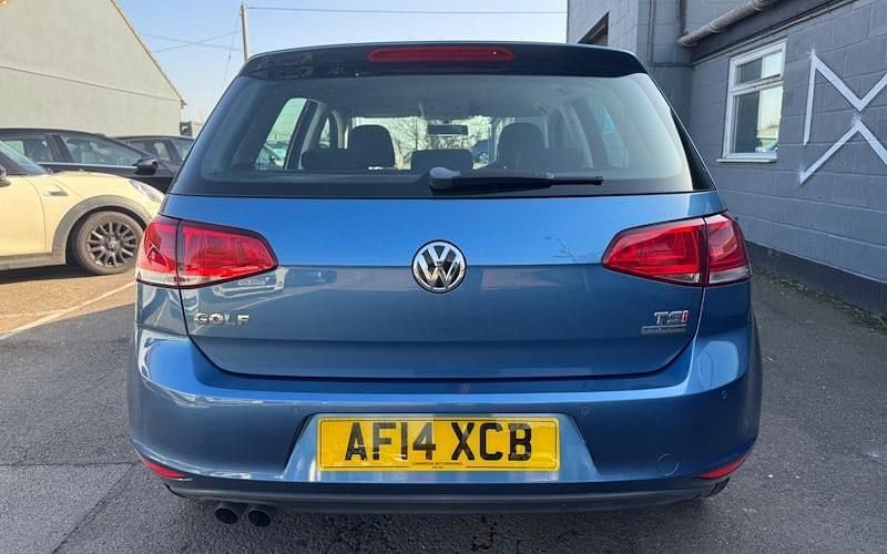Used VW Golf VII SE 122 HP (89 kW) 2014 Blue Hatchback