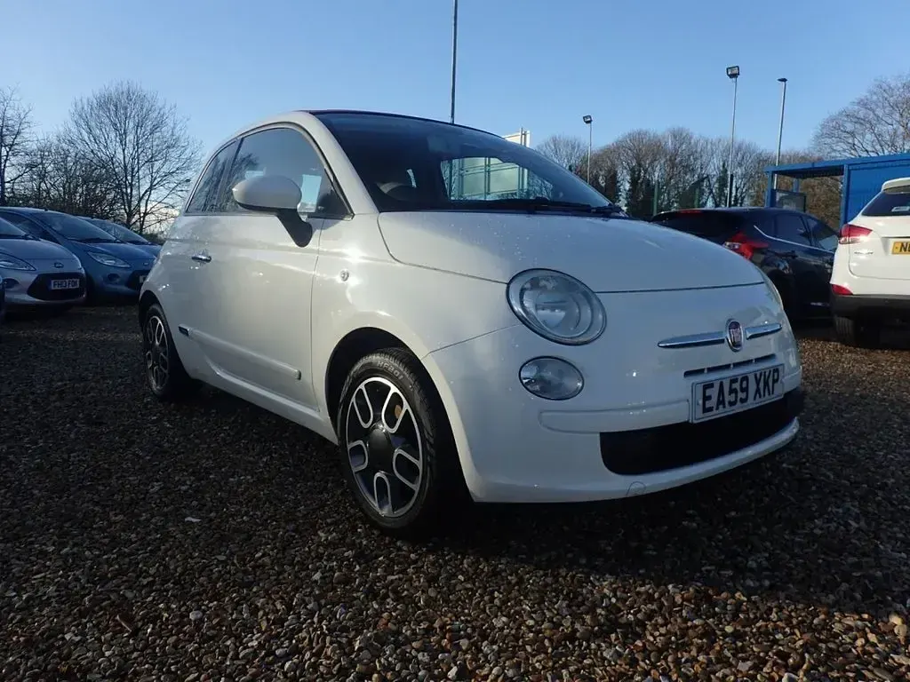 Begagnad Fiat 500C Pop 69 HK (50 kW) 2009 Vit Cab