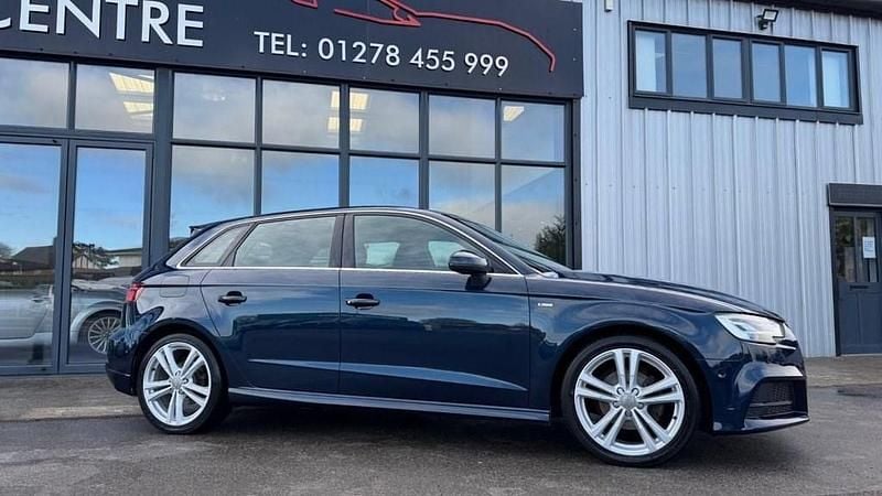 Used Audi A3 Sportback S-Line 2019 Blue Hatchback