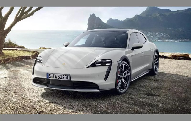 Grey Used 2022 Porsche Taycan Cross Turismo Sedan | £61,990 (Expensive) - Image 1/4