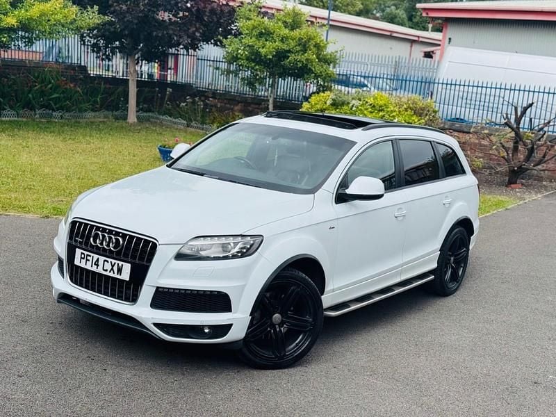 White Used 2014 Audi Q7 S-line plus SUV | £7,950 (Good price) - Image 1/4