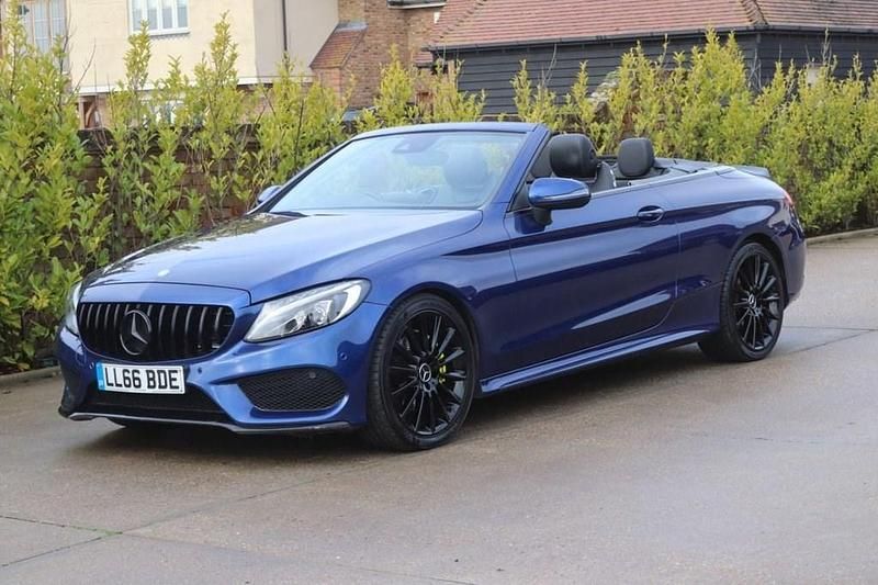 Used Mercedes C220 AMG line 2016 Blue Cabriolet