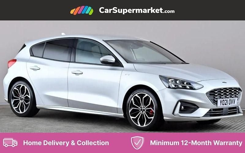 Silver Used 2021 Ford Focus ST-Line X Hatchback | £15,476 (Good price) - Image 1/4