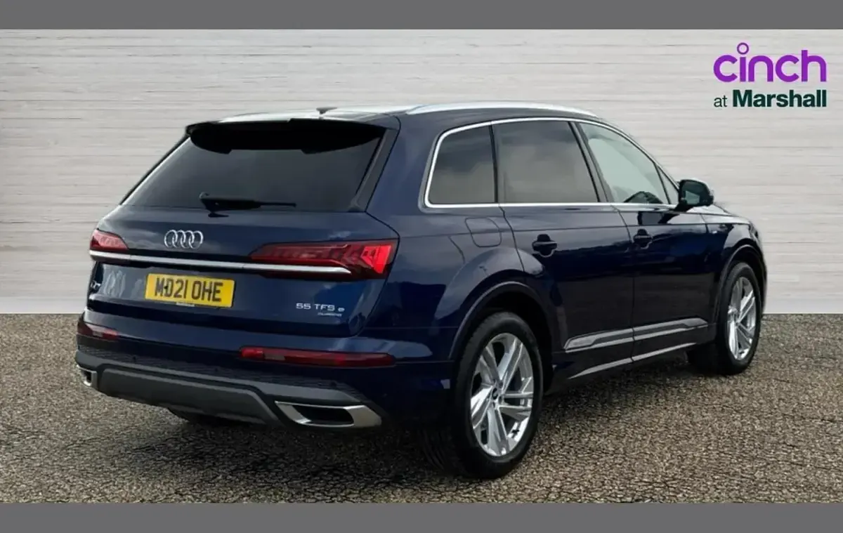 Used Audi Q7 S-Line 381 HP (280 kW) 2021 Blue SUV