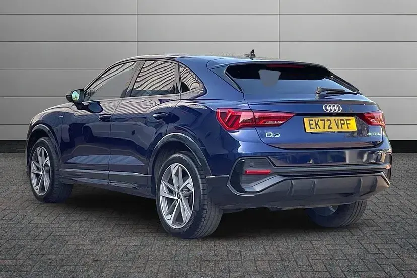 Used Audi Q3 Sportback Black Edition 242 HP (177 kW) 2022 Navarra blue SUV