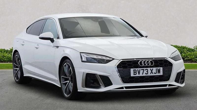 White Used 2023 Audi A5 Sportback S-Line Hatchback | £30,769 (Fair price) - Image 1/4