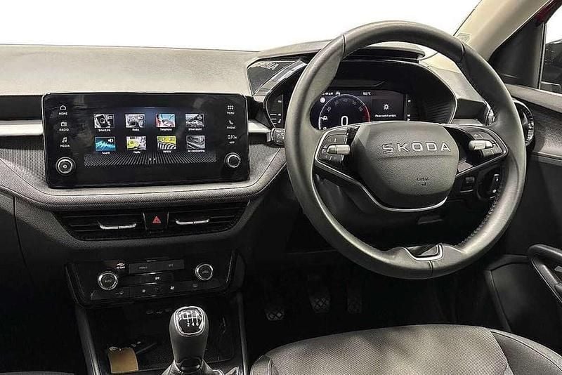 Used Skoda Fabia Design Edition 113 HP (83 kW) 2025 Velvet red metallic black magic pearl effect Hatchback