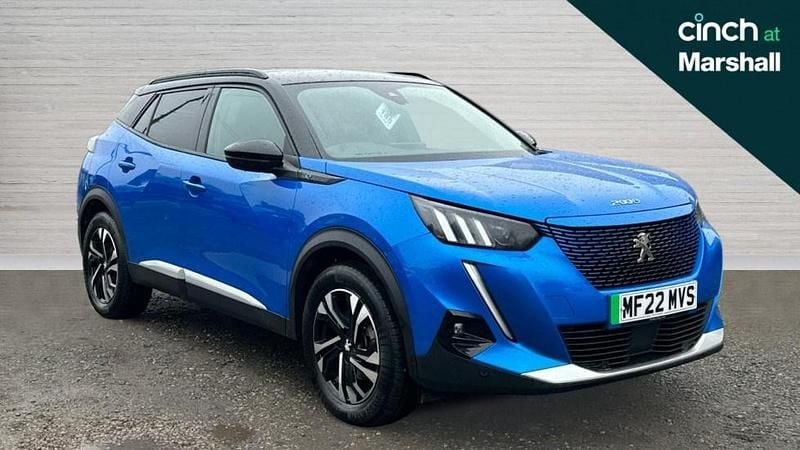 Blue Used 2022 Peugeot e-2008 GTi SUV | £13,362 (Fair price) - Image 1/4