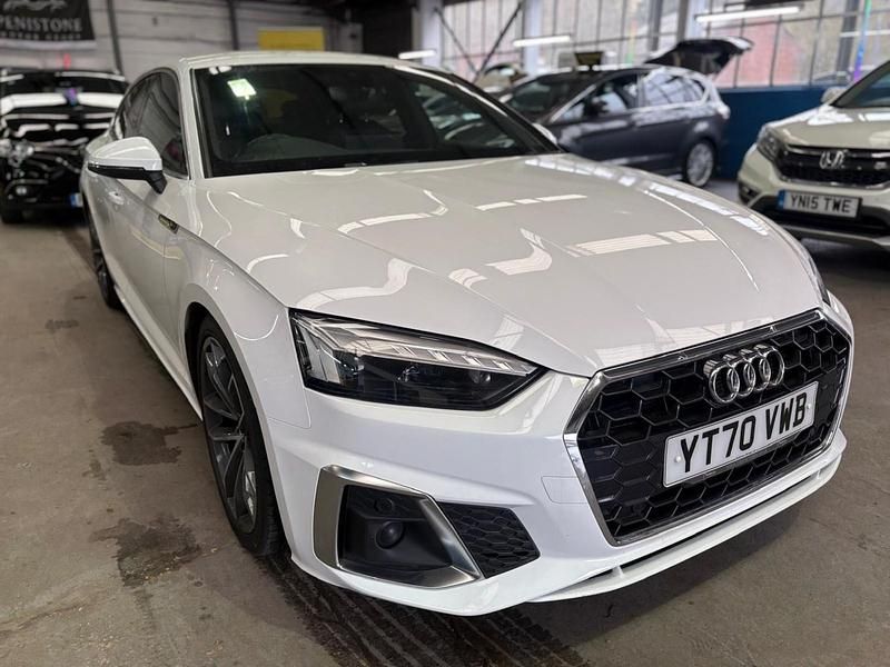 Used Audi A5 Sportback S-Line 2020 White Hatchback