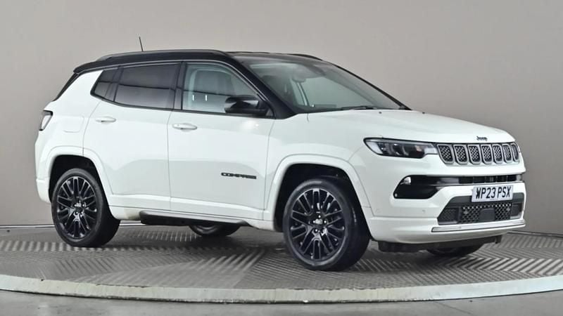 White/black Used 2023 Jeep Compass SUV | £16,498 - Image 1/4