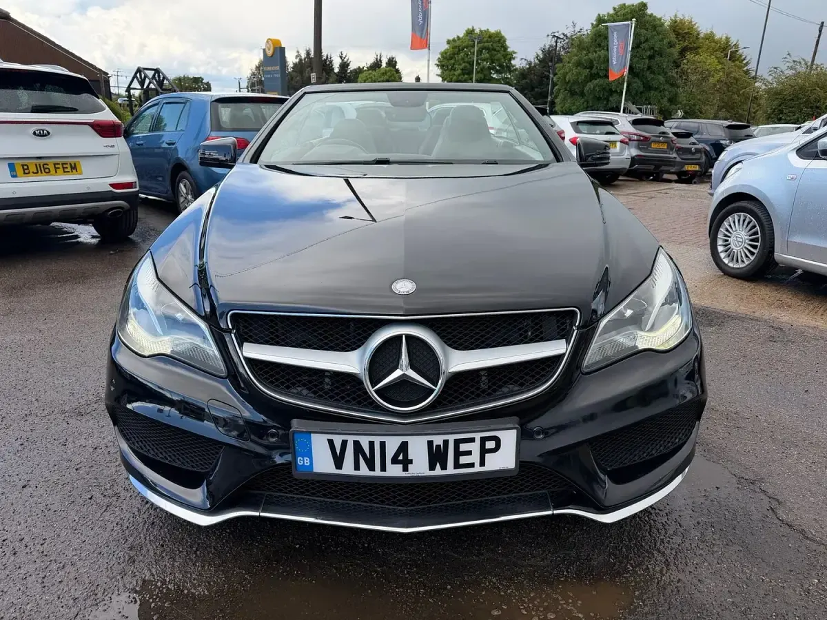 Used Mercedes E220 AMG 170 HP (125 kW) 2014 Black Cabriolet