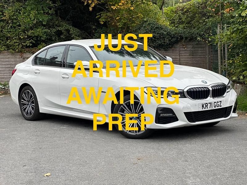 White Used 2022 BMW 330e M Sport Sedan | £20,290 (Good price) - Image 1/3