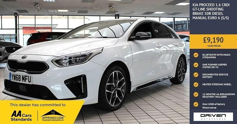 Used Kia ProCeed GT-Line 134 HP (98 kW) 2019 White Estate