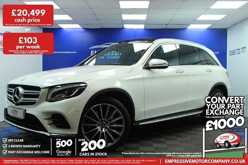 Used Mercedes GLC250 AMG Line Premium 211 HP (155 kW) 2019 White Estate