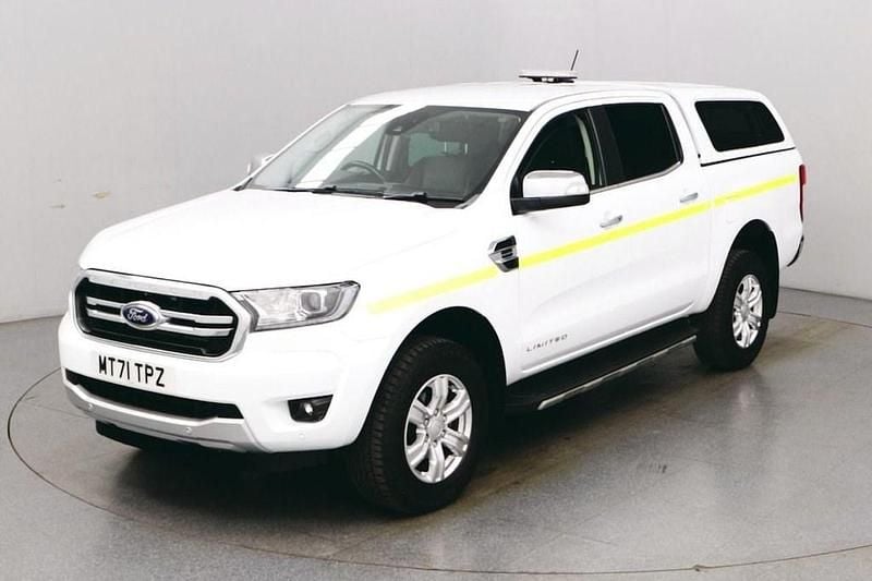 White Used 2022 Ford Ranger Limited Pickup | £14,490 (Fair price) - Image 1/4