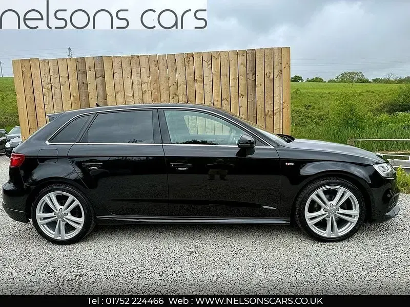 Used Audi A3 S-Line 150 HP (110 kW) 2018 Black Sedan