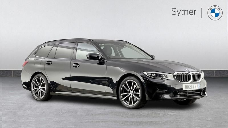 Black Used 2021 BMW 320 Sport Line Estate | £23,750 (Fair price) - Image 1/4