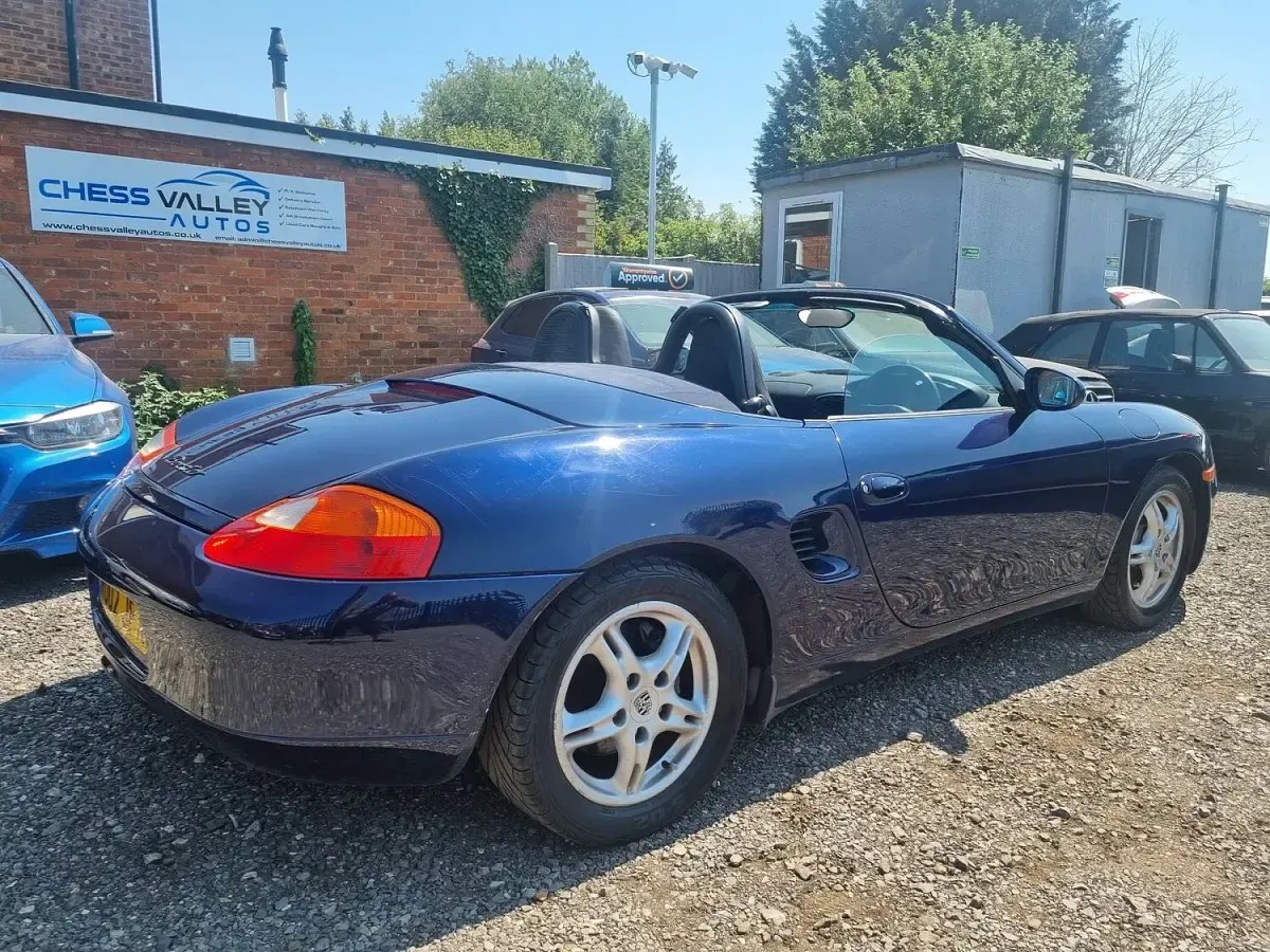 Used Porsche Boxster 220 HP (161 kW) 2002 Blue Cabriolet