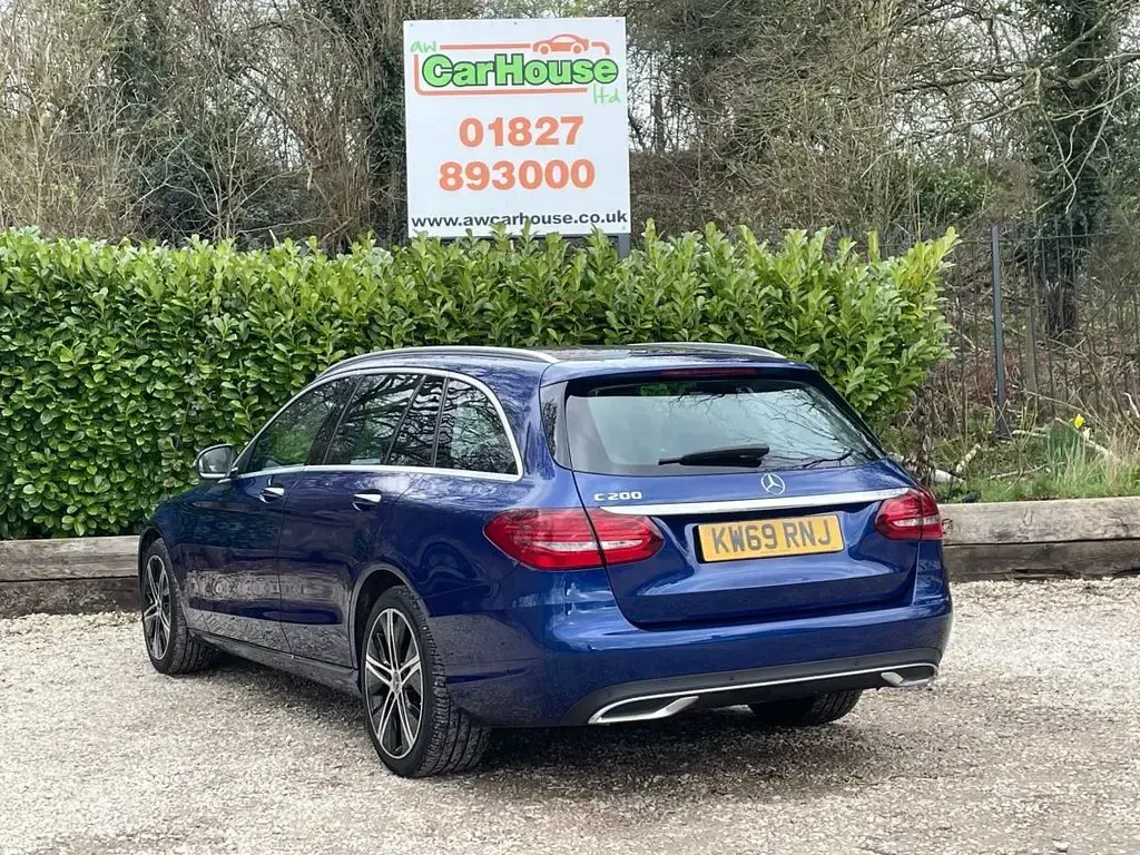 Used Mercedes C200 Premium Plus 2020 Blue Estate