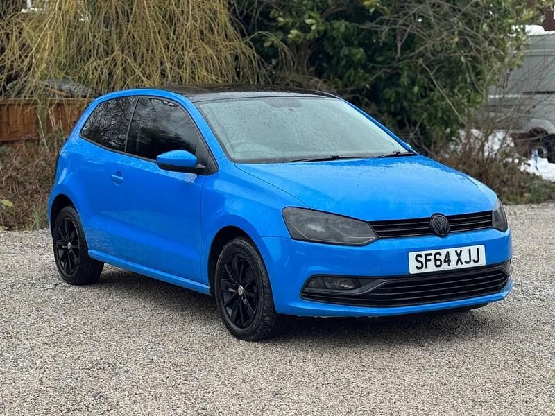 Used VW Polo SE 60 HP (44 kW) 2014 Blue Hatchback