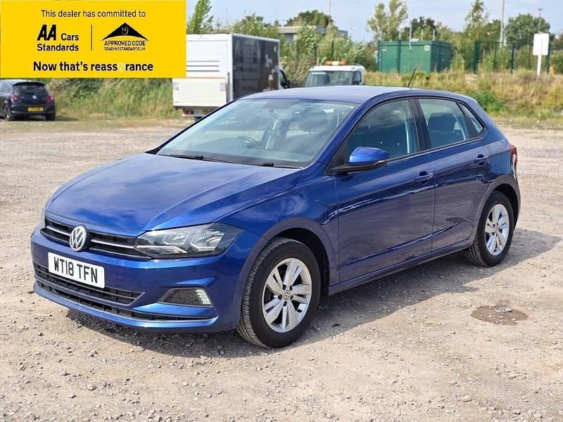 Used VW Polo SE 95 HP (69 kW) 2018 Blue Hatchback