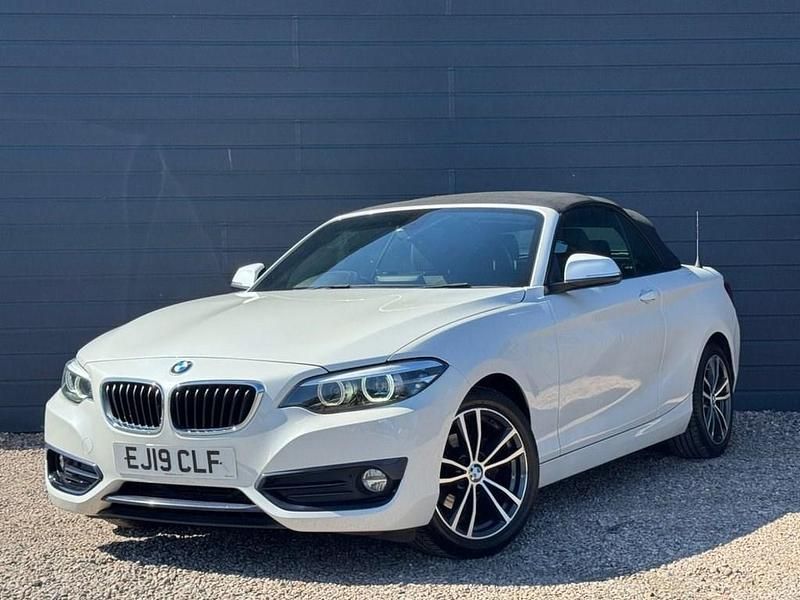 Used BMW 218 Sport Line 2019 White Cabriolet