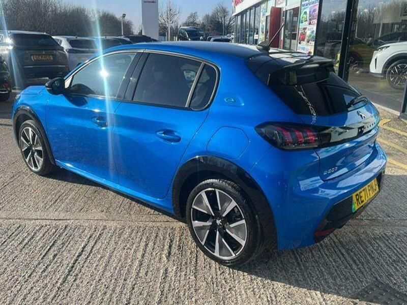 Blue Used 2021 Peugeot e-208 GT Hatchback | £14,250 (Fair price) - Image 1/4