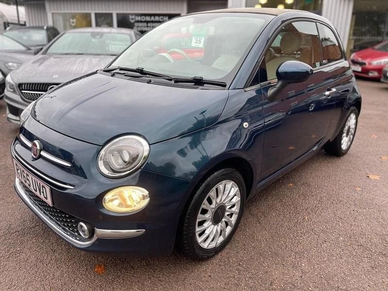 Blue Used 2015 Fiat 500C Lounge Cabriolet | £8,790 (A bit pricey) - Image 1/4