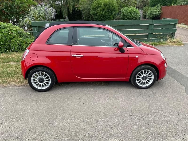 Used Fiat 500C Lounge 69 HP (50 kW) 2013 Red Cabriolet