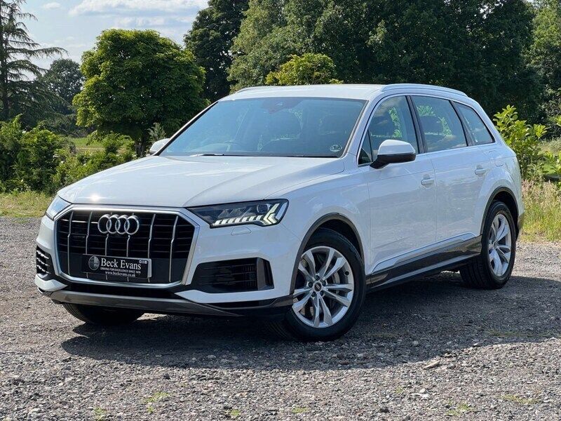 White Used 2021 Audi Q7 Sport SUV | £27,249 - Image 1/3