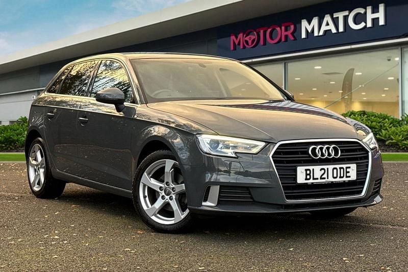 Grey Used 2021 Audi A3 Sportback Sport Hatchback | £13,999 (Good price) - Image 1/4