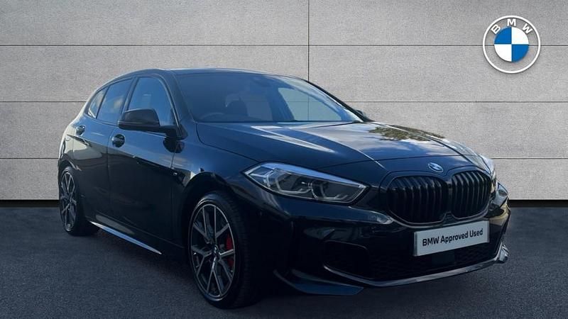 Black Used 2021 BMW 128 M Sport | £22,785 (Fair price) - Image 1/4