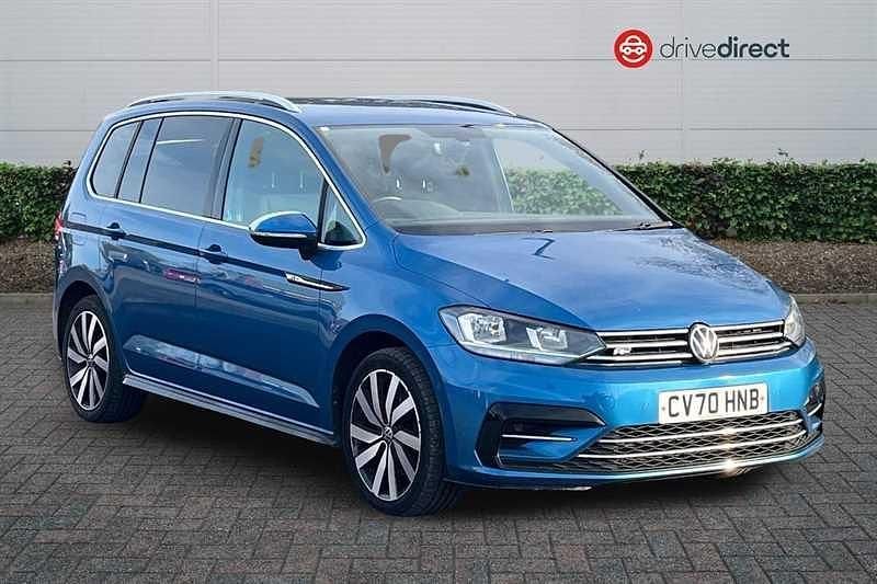 Blue Used 2020 VW Touran R-line MPV | £22,925 (Fair price) - Image 1/4