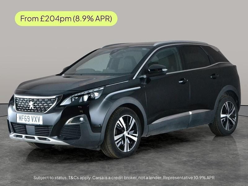 Used Peugeot 3008 GT-line 131 HP (96 kW) 2019 Black SUV