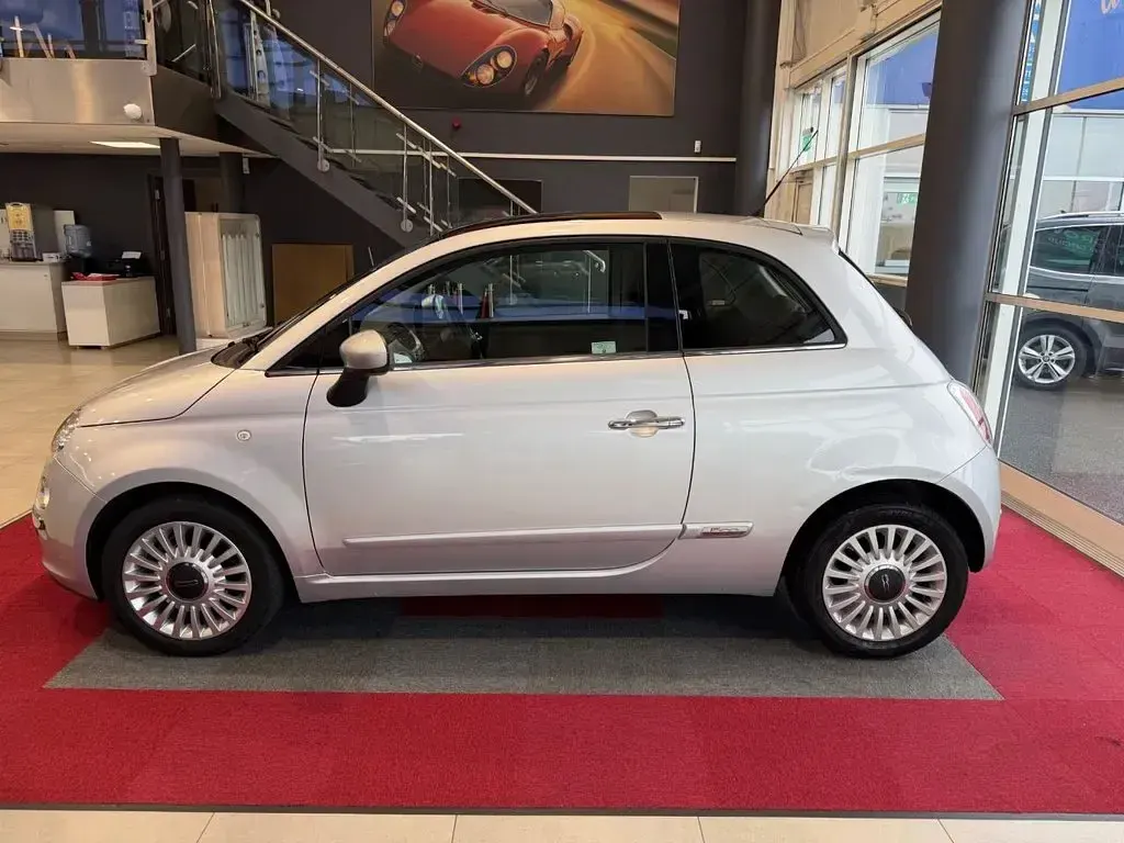 Used Fiat 500 Lounge 69 HP (50 kW) 2009 Silver Cabriolet