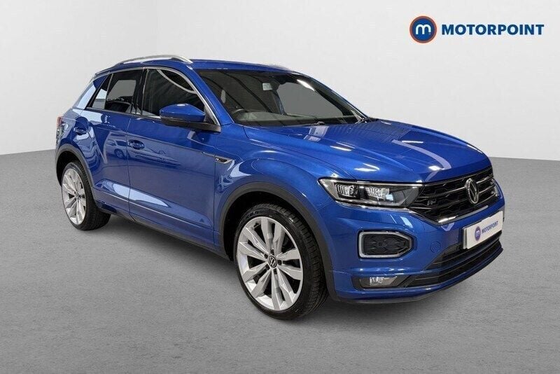 Blue Used 2021 VW T-Roc R-line SUV | £19,499 (Good price) - Image 1/4