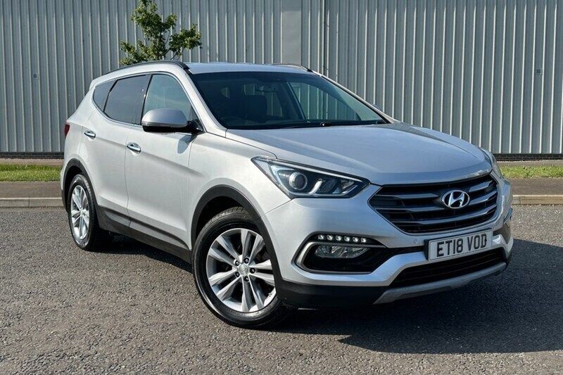 Silver Used 2018 Hyundai Santa Fe Premium SUV | £15,995 (Fair price) - Image 1/1